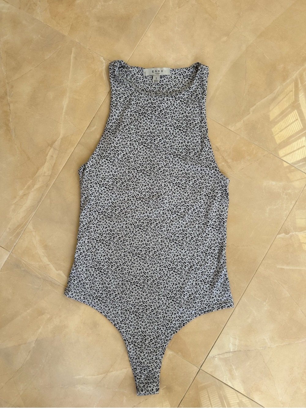 Gaze Leopard Print Bodysuit